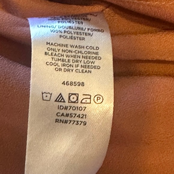 LOFT Paisley Print Dress Women's XS Long Sleeve Button‎ Front Career Casual - Picture 5 of 7